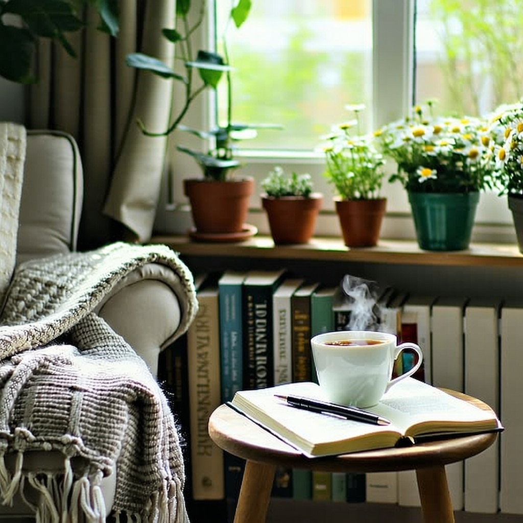 calm therapeutic setting visualizing being free from anxiety