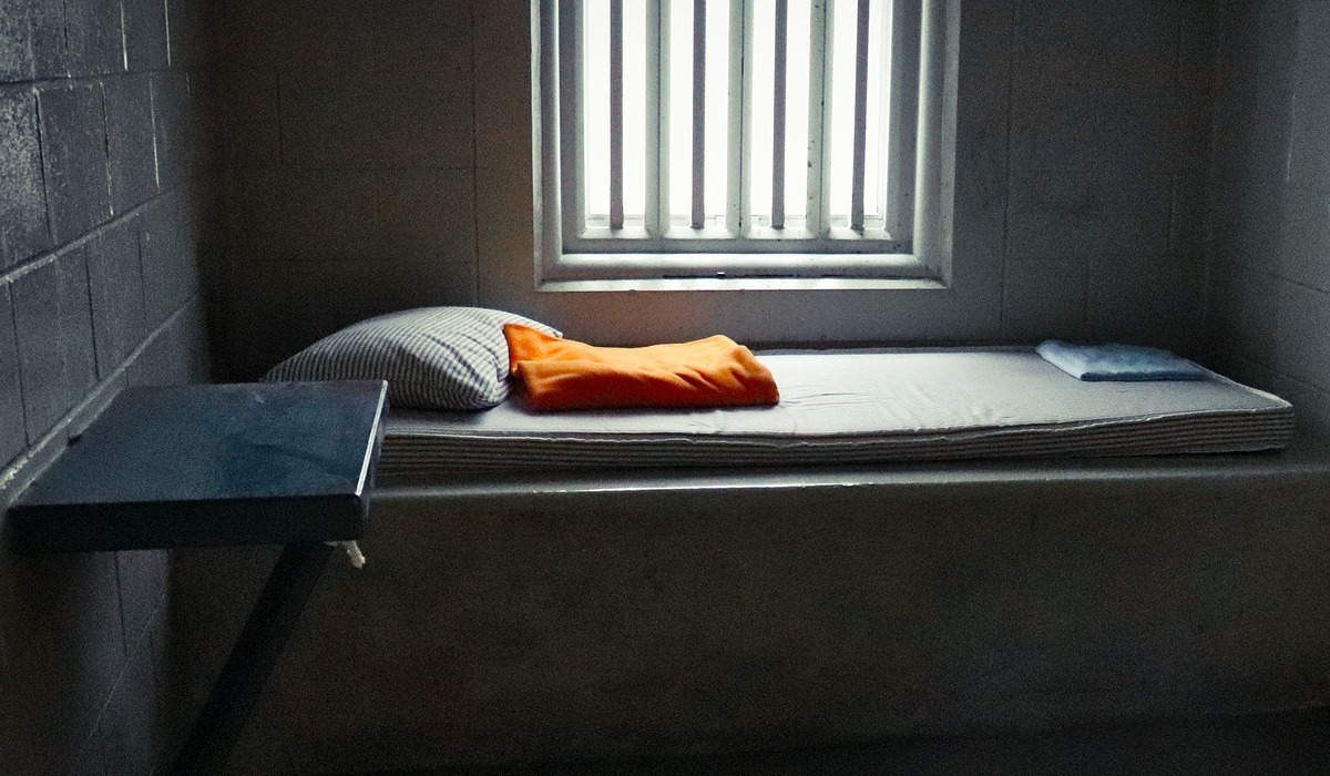 Image of a bed in jail